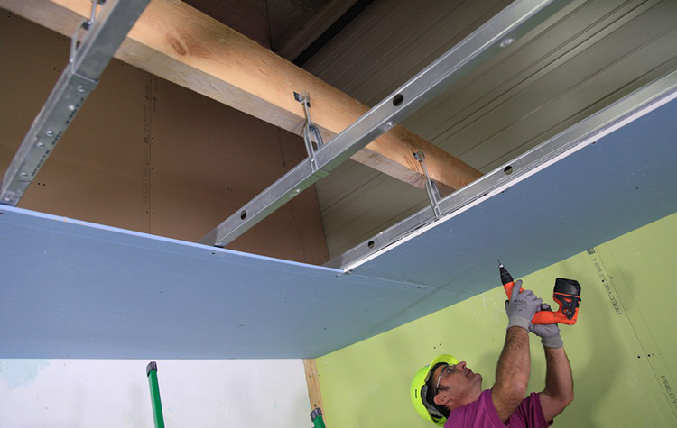 Pose et prix d'un faux plafond  Faux plafond, Plafond en placo, Placo